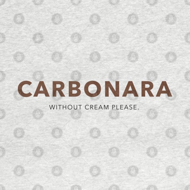 Carbona without cream please pasta by Blanc79Studio